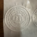 Antique Cast Iron Notary Stamp Seal -United Grocer Co-op Little Chute Wis