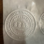 Antique Cast Iron Notary Stamp Seal -United Grocer Co-op Little Chute Wis