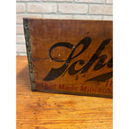 Schlitz Wooden Beer Crate 1933 "The Beer That Made Milwaukee Famous" Vintage