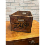 Schlitz Wooden Beer Crate 1933 "The Beer That Made Milwaukee Famous" Vintage