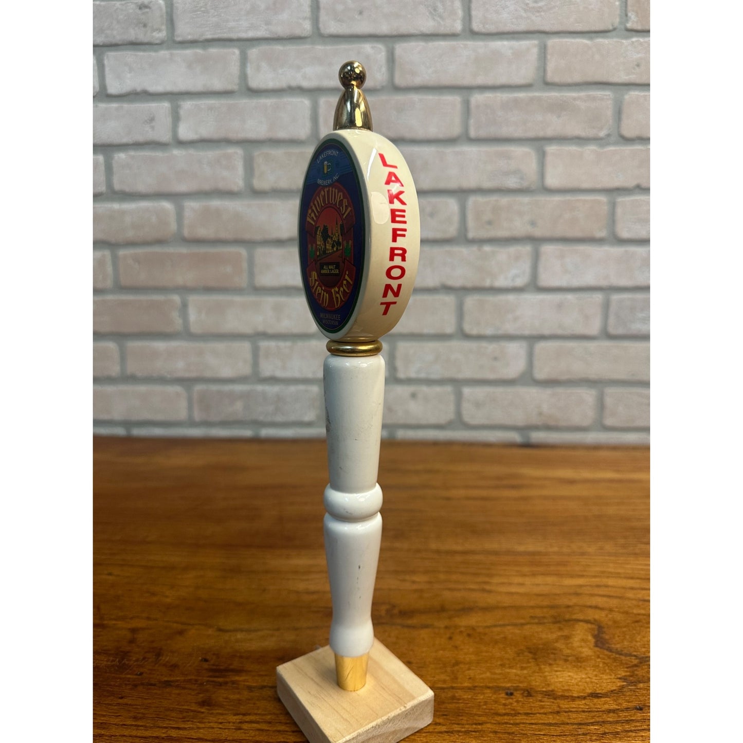 Vintage Lakefront Brewery Inc. Riverwest Stein Beer Beer Tap Handle Milwaukee