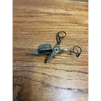 Antique Brass Candle Snuffer Scissors Footed