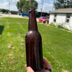 Vintage 12oz Waukesha Fox Head Brewing Co. Amber Beer Bottle Wis Embossed