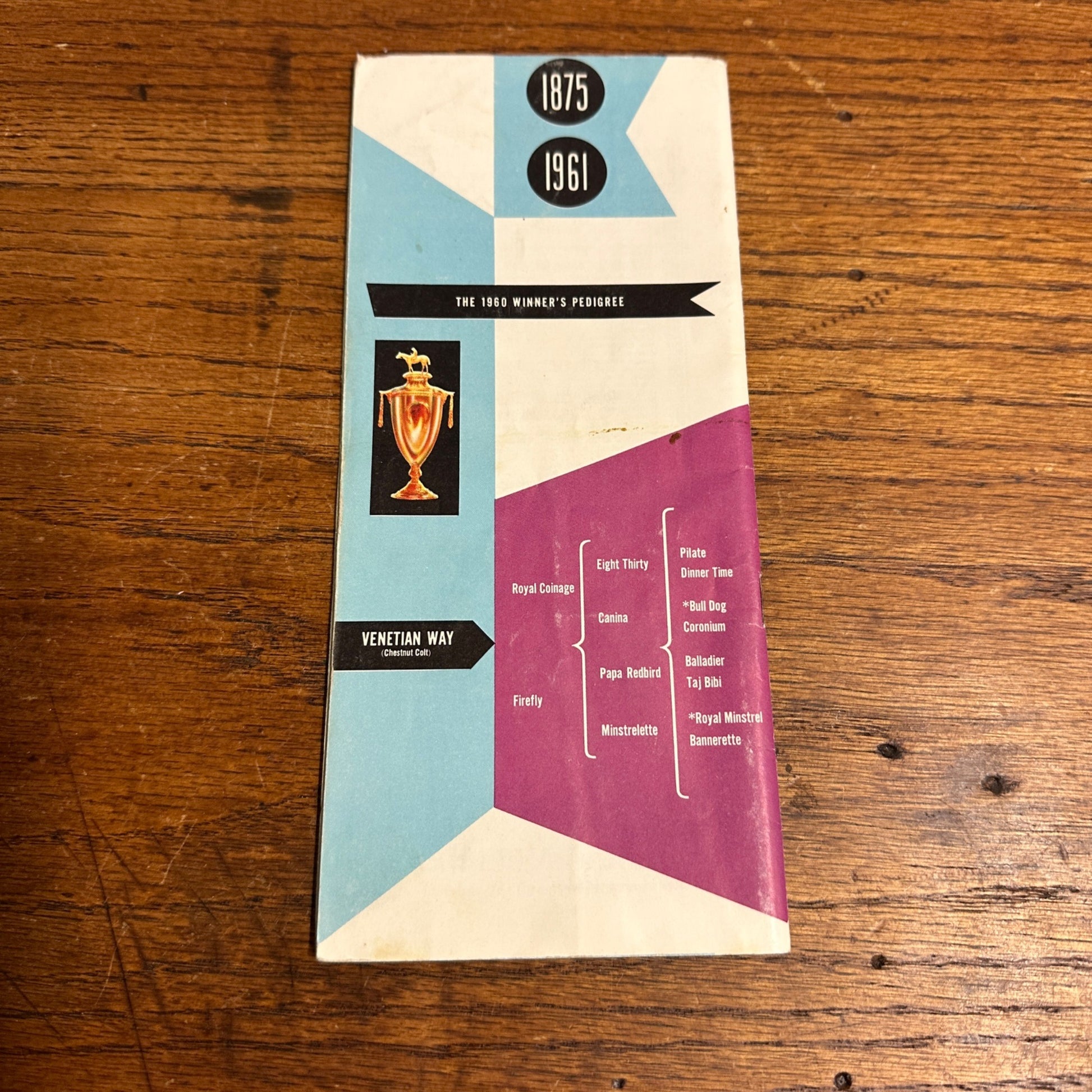 Original 1961 Kentucky Derby Official Program 87th Race Churchill Downs Vintage