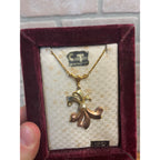 Vintage CeeTee 1/20 10k Gold Filled Necklace Pendant on Store Display Card