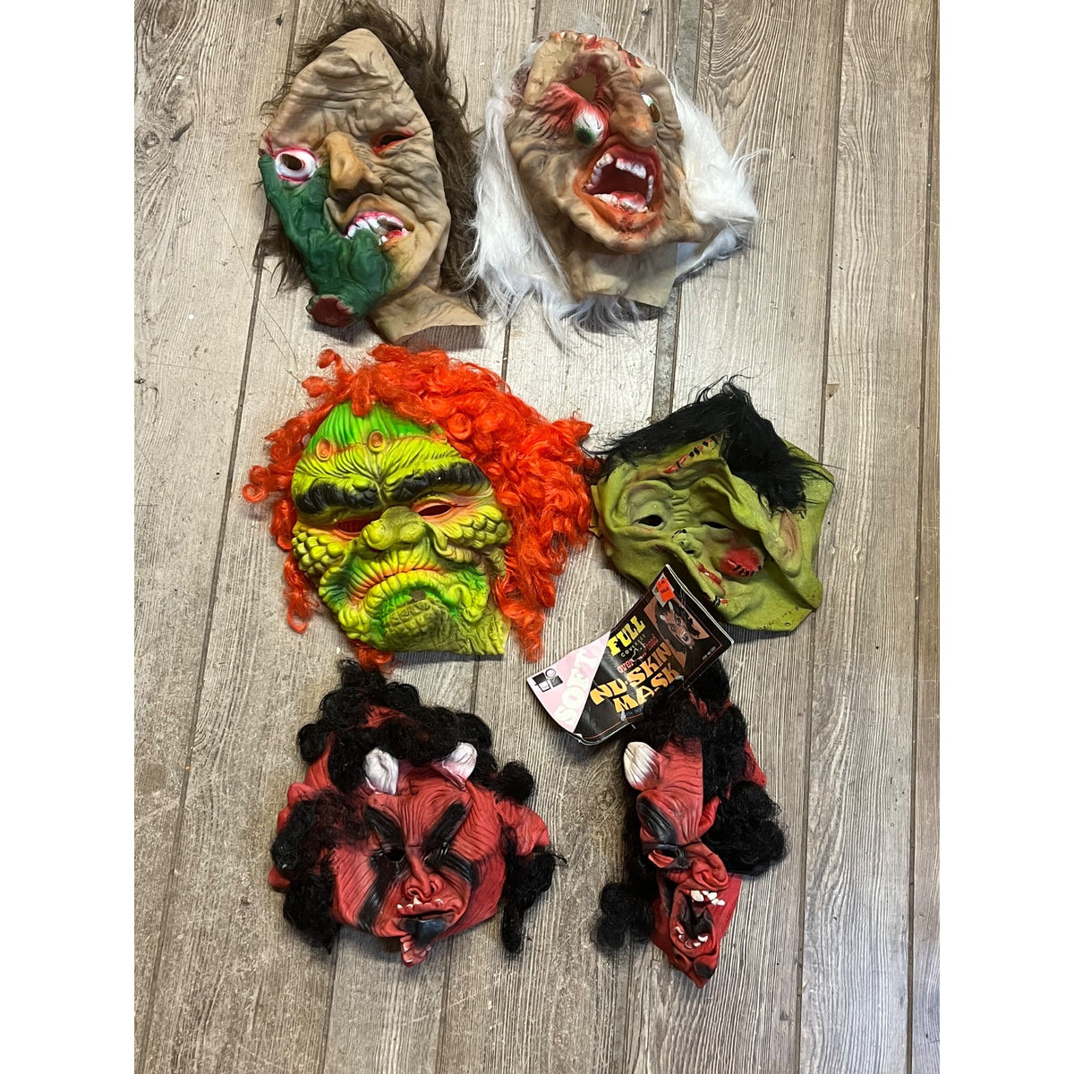 Vintage Huge Lot Halloween Masks Topstone, Fun World, Spearhead