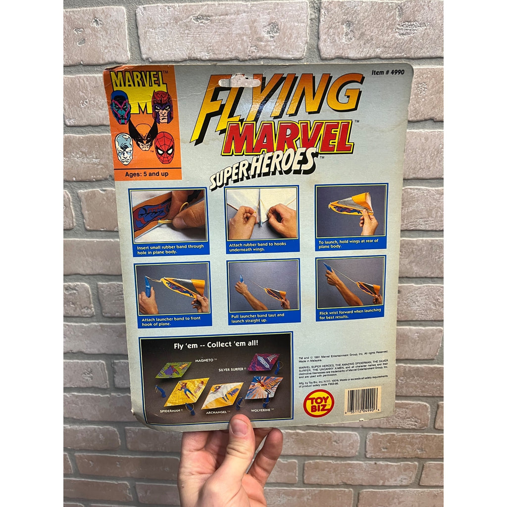 Vintage 1991 Toy Biz Marvel Flying Super Heroes Magneto NEW NIB