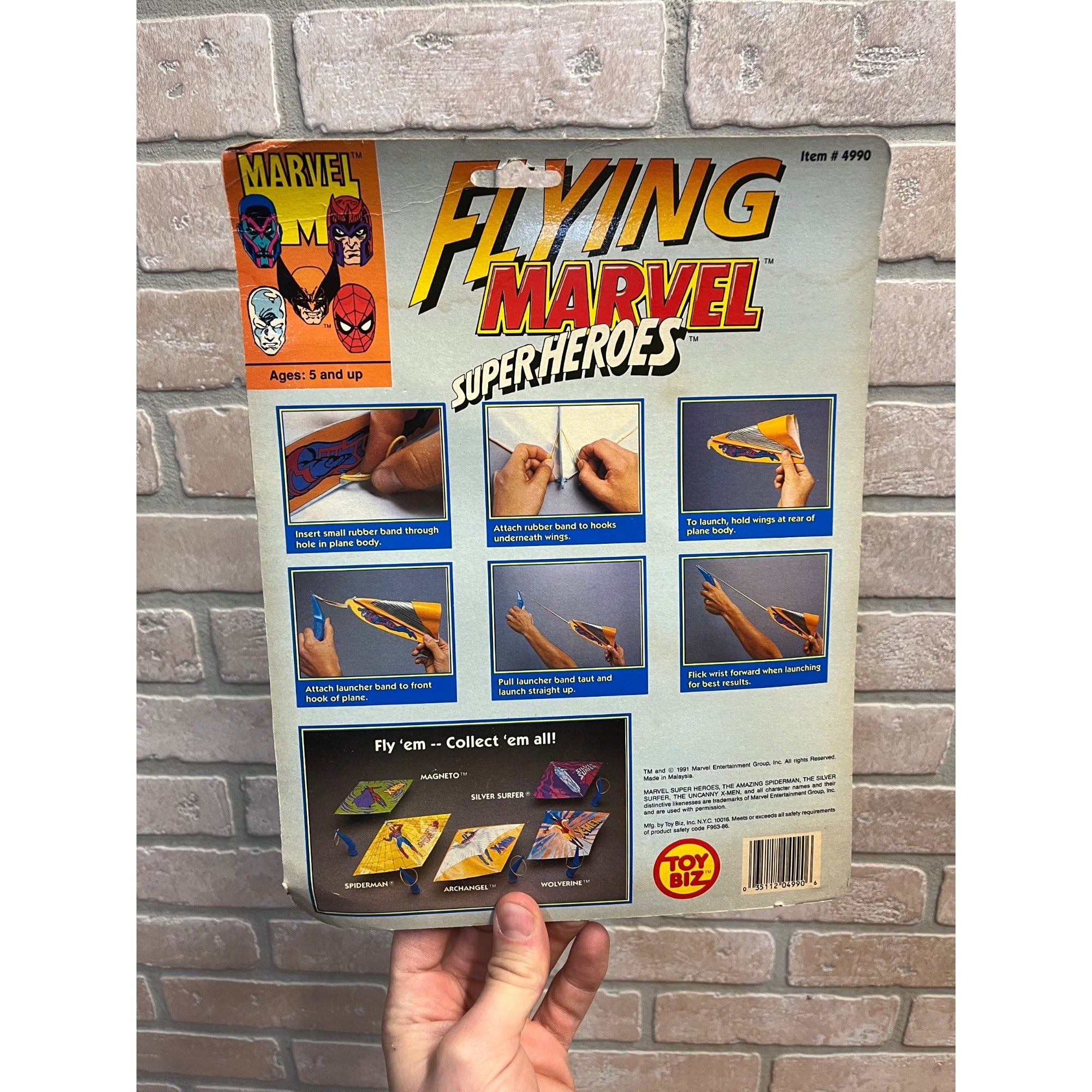 Vintage 1991 Toy Biz Marvel Flying Super Heroes Magneto NEW NIB