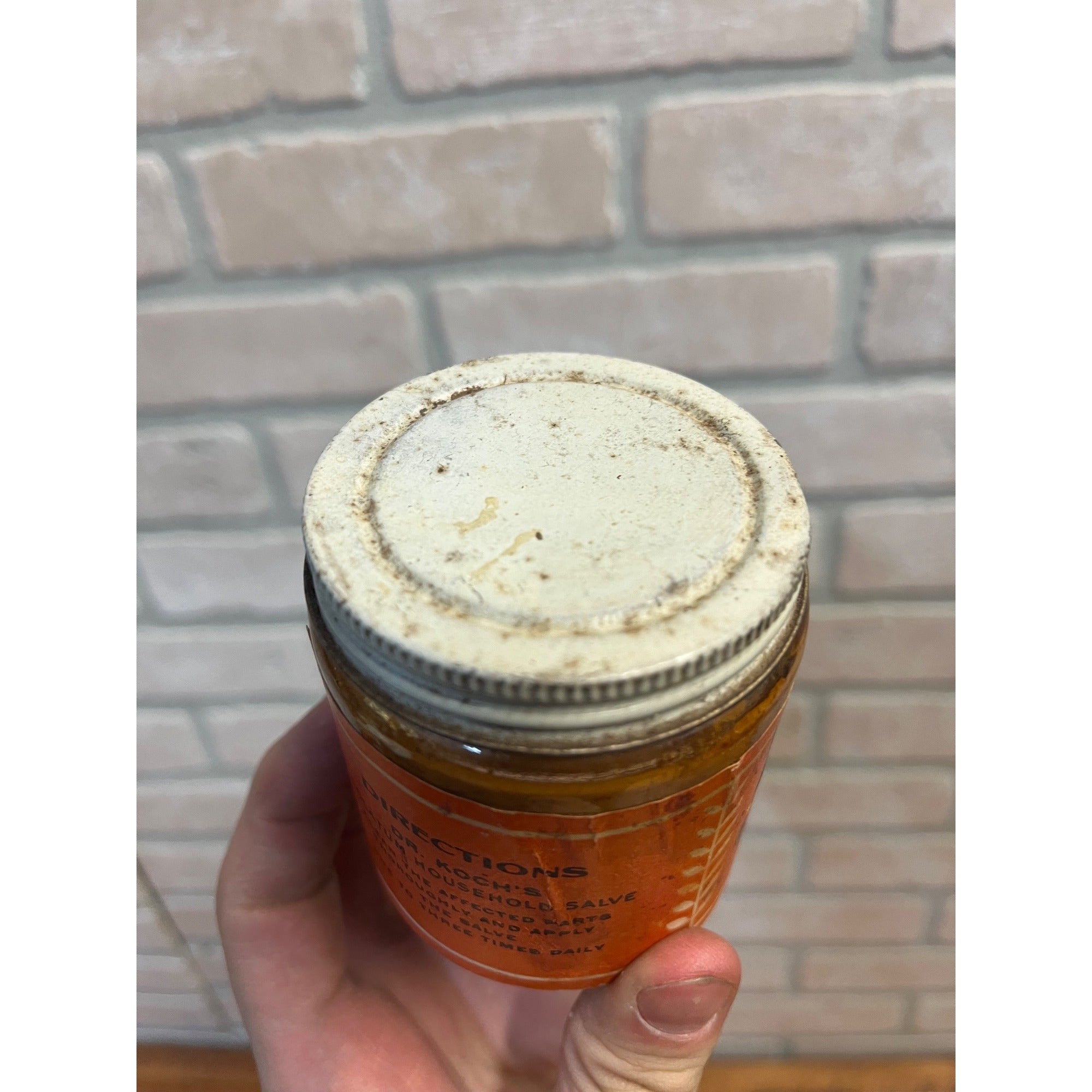 ANTIQUE DR KOCHS ROLATUM HOUSEHOLD SALVE MEDICINE CAN WINONA MN OINTMENT