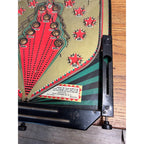 Vintage 1930s Schneider Inc Kick-Back Marble Pinball Table Top Game Tin Litho