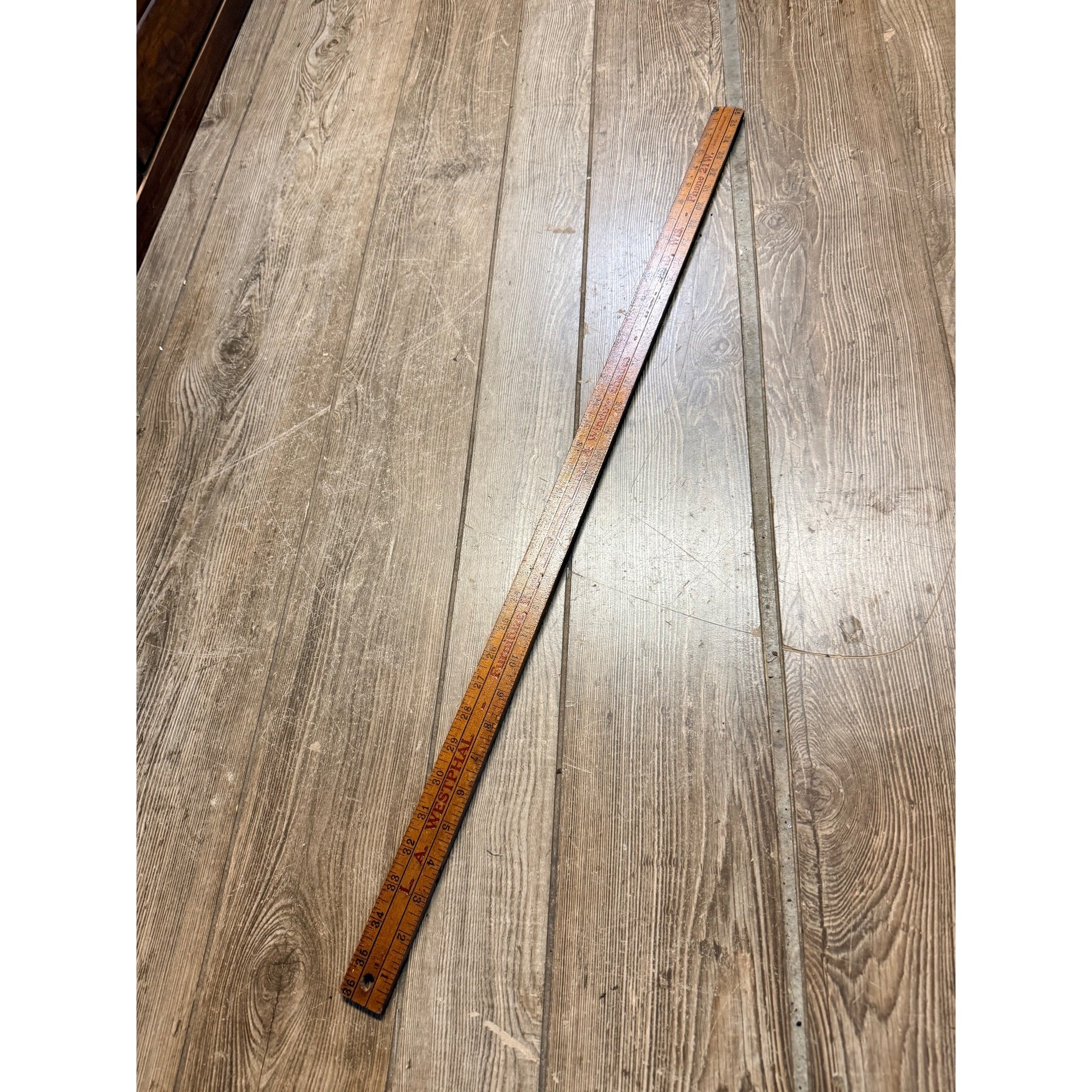 Vintage West Bend Wisconsin Funeral Director Ambulance Service Yardstick Westphal