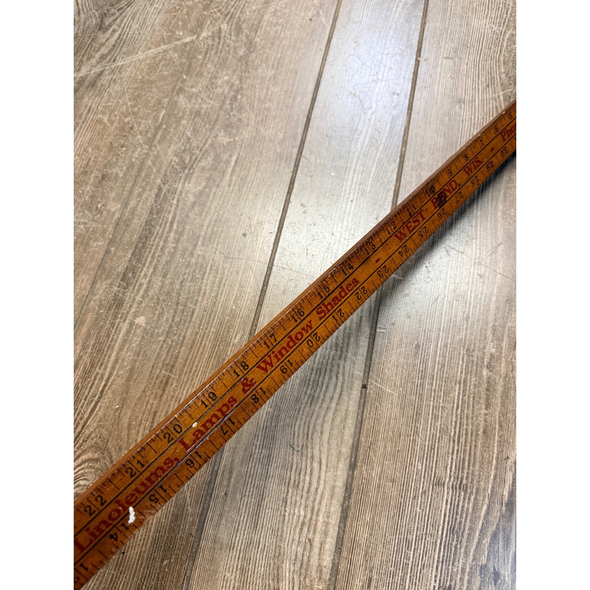 Vintage West Bend Wisconsin Funeral Director Ambulance Service Yardstick Westphal