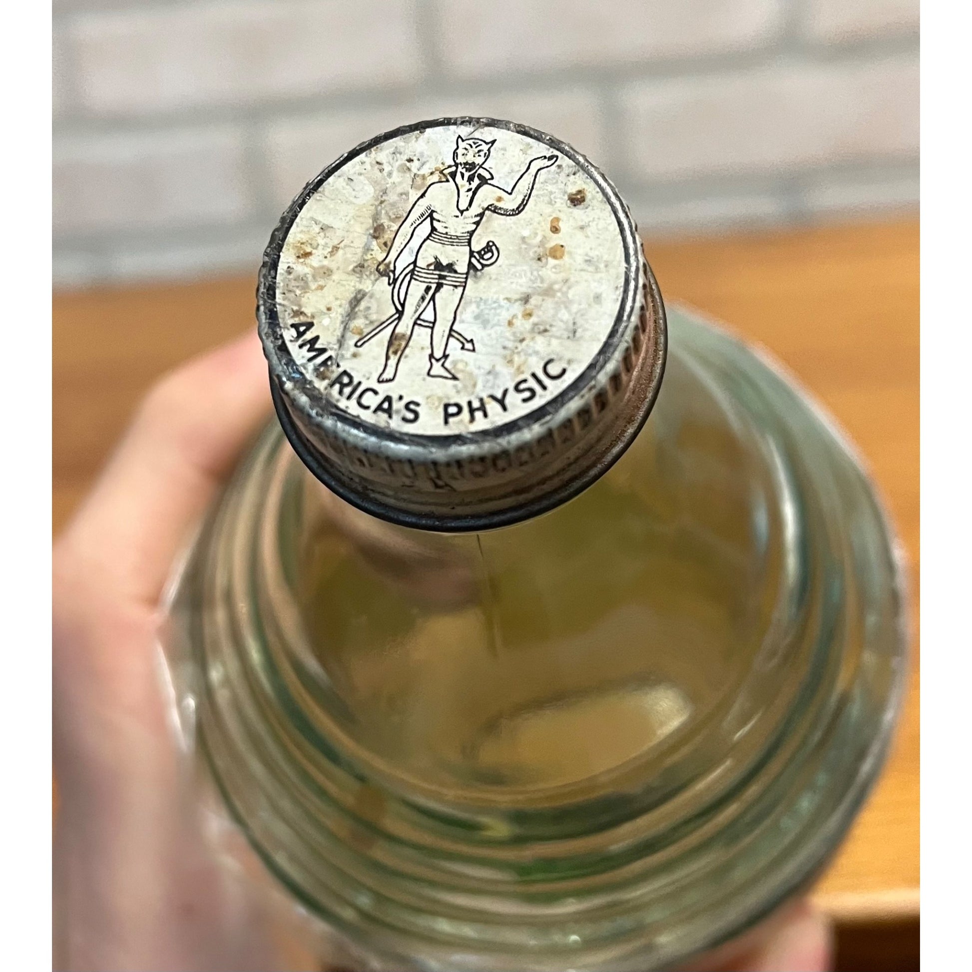 Vintage America Physic Pluto Water Glass Bottle Label French Lick Springs Hotel