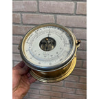 Vintage SCHATZ Rainy STORMY Barometer Precision 1950s As-Is