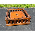 Original Antique 1900s Wooden Christmas Feather Tree Stand Victorian Primitive