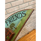 Vintage Hand Made Painted Wooden Welcome Sign by R Holland Primitive Decot Cottage