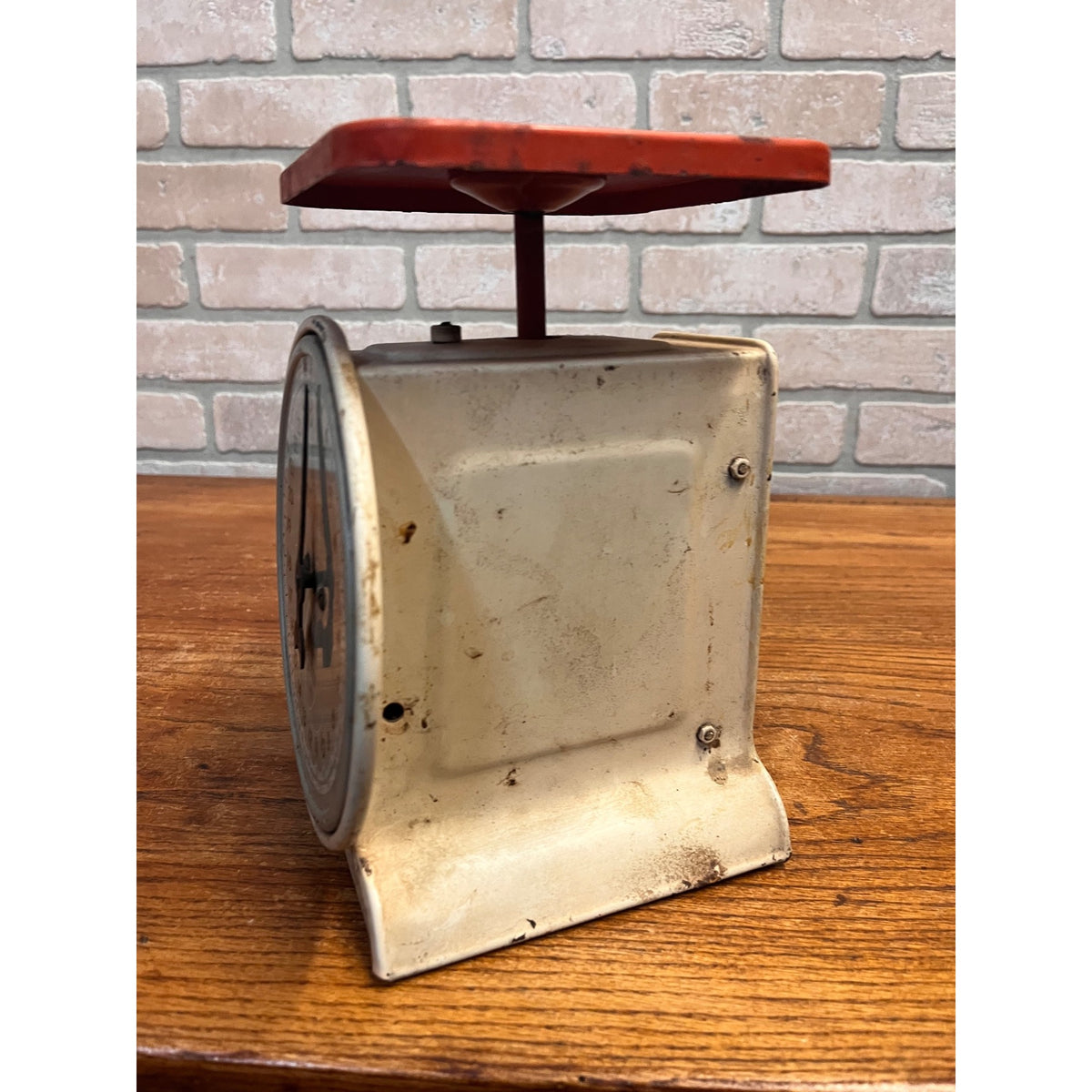 Vintage Hanson Scale Co. Way Rite Metal Household Scale Chicago, Illinois Primitive Farmhouse Kitchen Decor