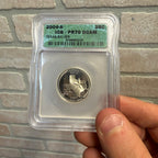 Certified ICG PR70 DCAM Silver Proof Quarter State  - Texas 2004 S