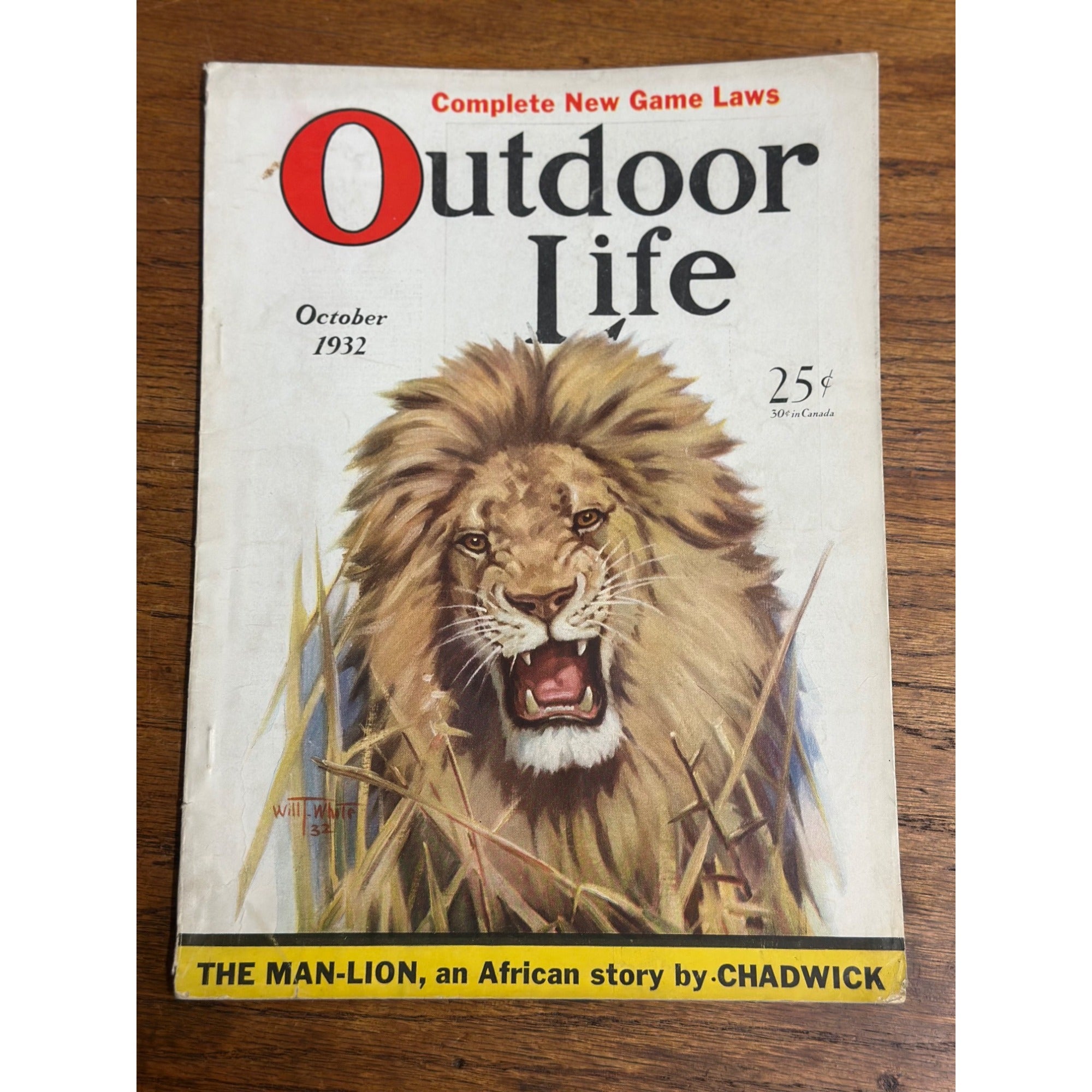 Vintage Outdoor Life Magazine (October 1932) Hunting Fishing Sportsman Ads