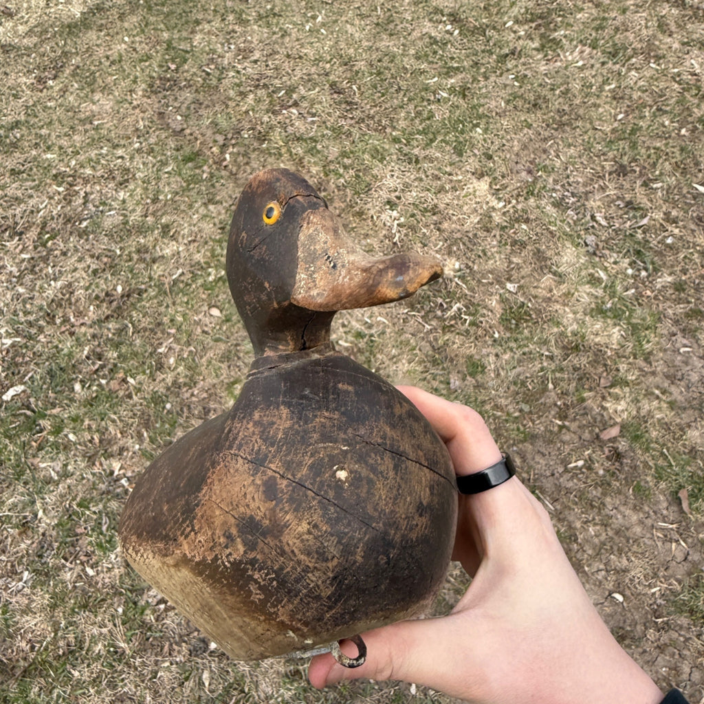1870s DeWitt Wakefield Redhead Duck Decoy Scarce Original Paint