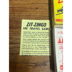 Vintage Zit-Zingo Travel Game Bingo-Style Entertainment for Car Rides The Jay and Jay Company Lombard, Illinois Circa 1954