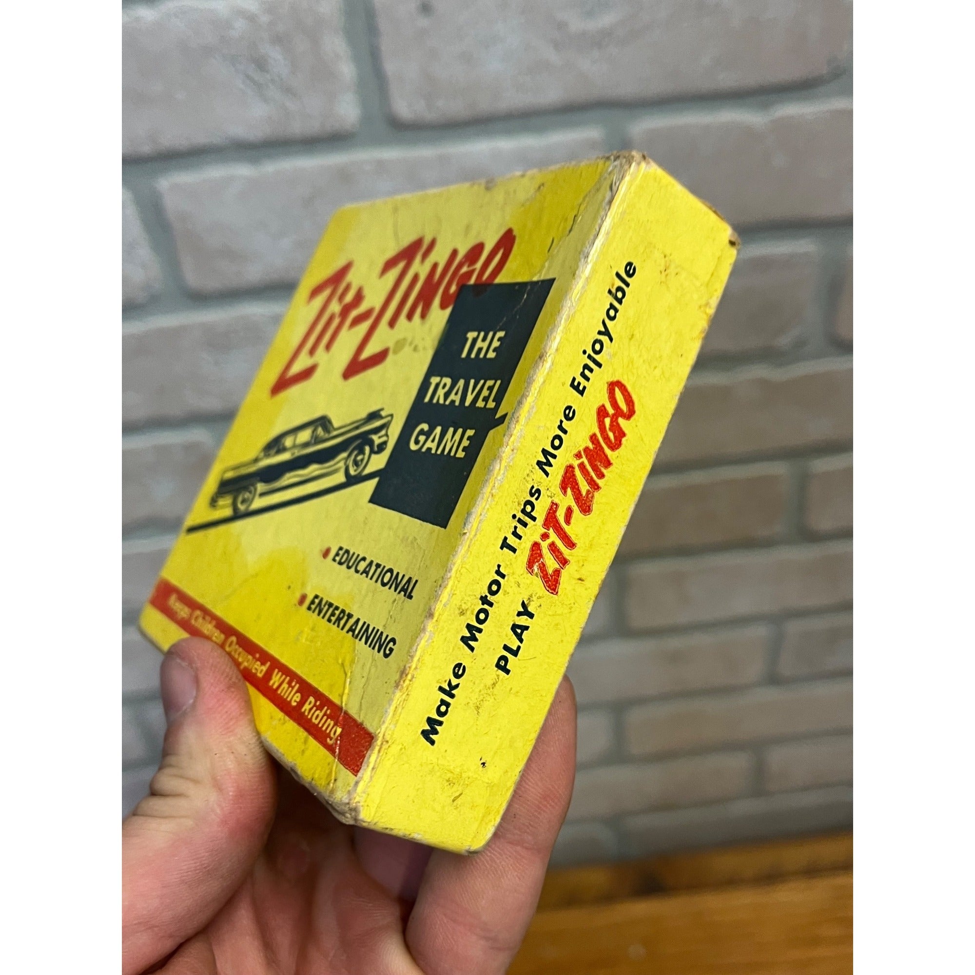 Vintage Zit-Zingo Travel Game Bingo-Style Entertainment for Car Rides The Jay and Jay Company Lombard, Illinois Circa 1954