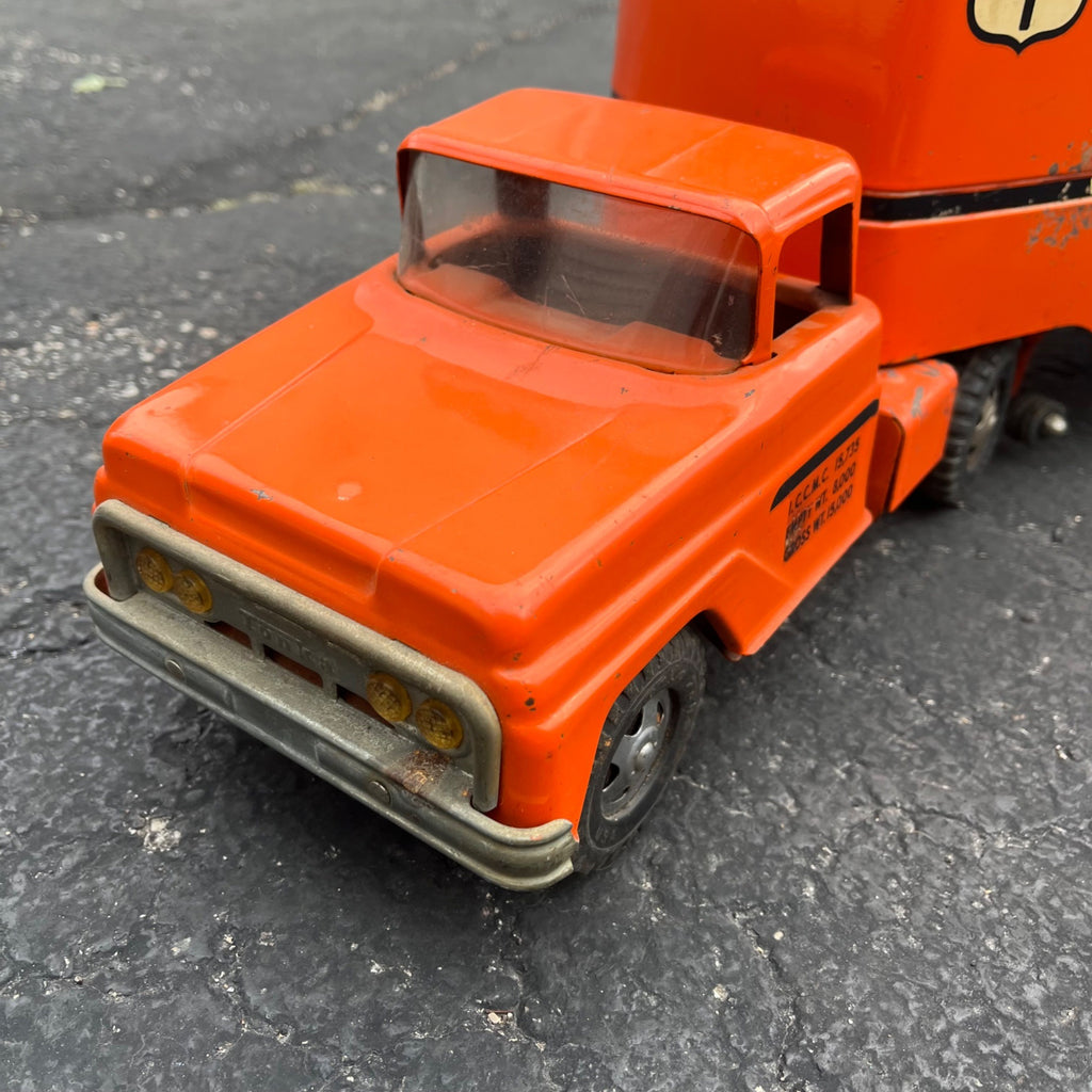 Vintage Tonka Allied Van Lines Movers Semi Truck Hauler Pressed Steel Toy