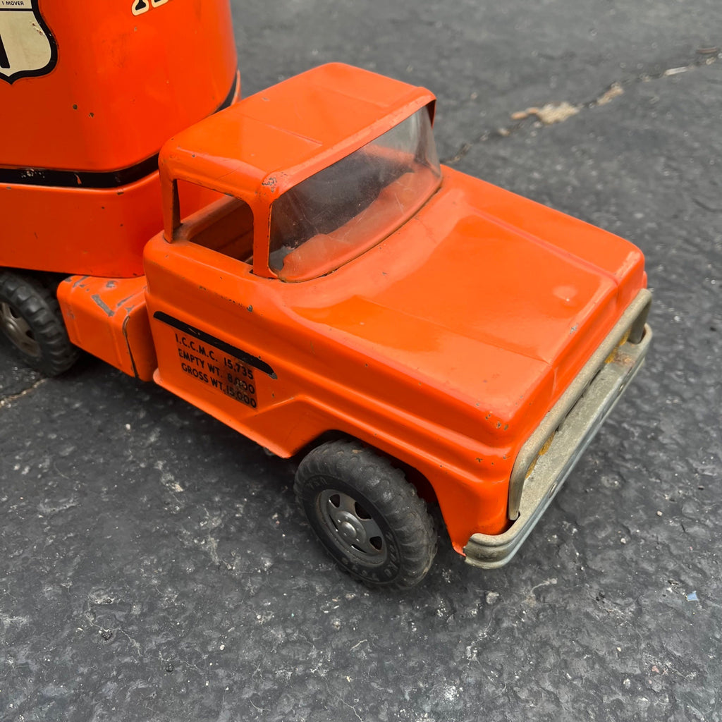 Vintage Tonka Allied Van Lines Movers Semi Truck Hauler Pressed Steel Toy