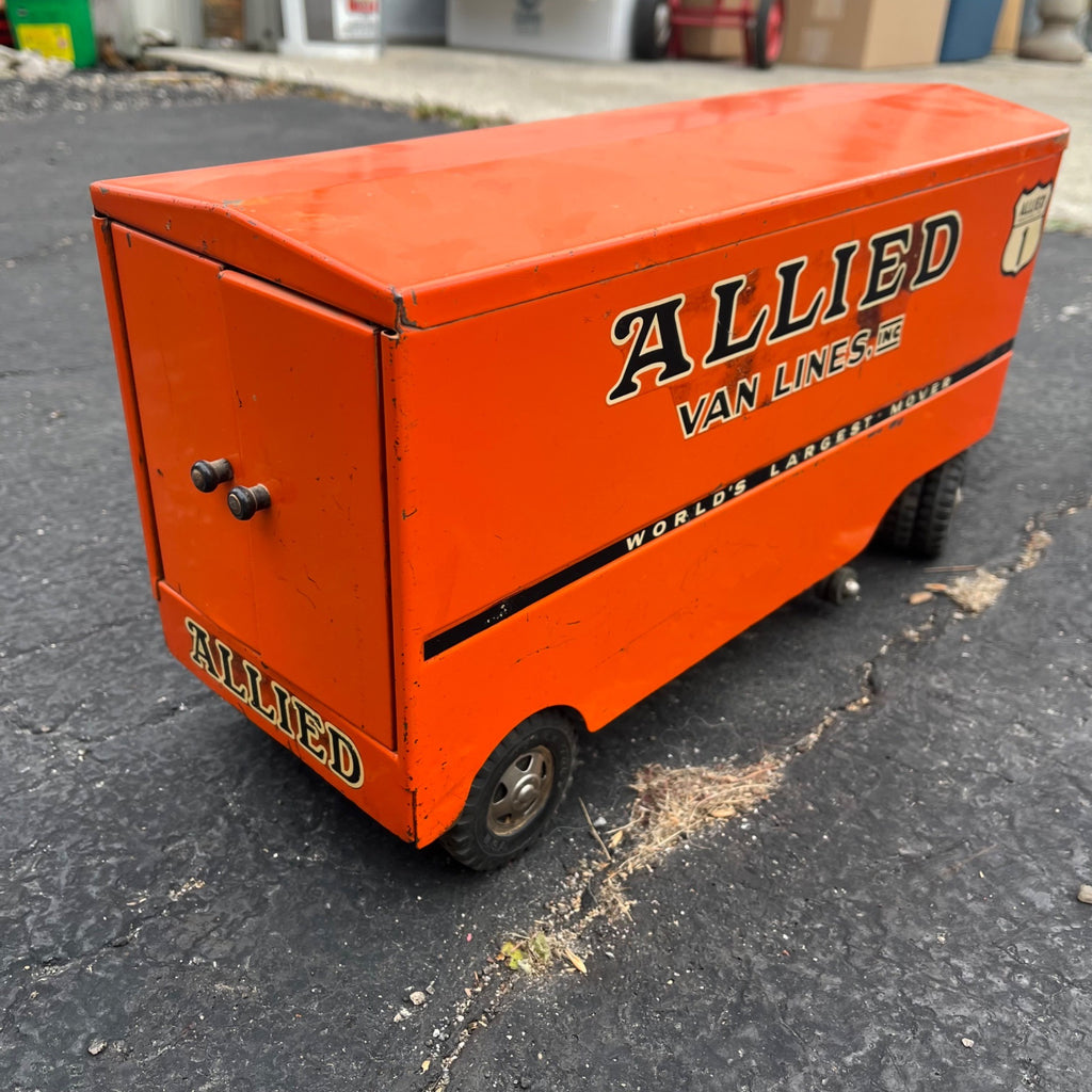 Vintage Tonka Allied Van Lines Movers Semi Truck Hauler Pressed Steel Toy
