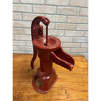 Vintage Red Trahern Pump Co. Cast Iron No. 2 Farm Water Hand Pump