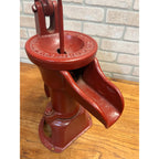 Vintage Red Trahern Pump Co. Cast Iron No. 2 Farm Water Hand Pump