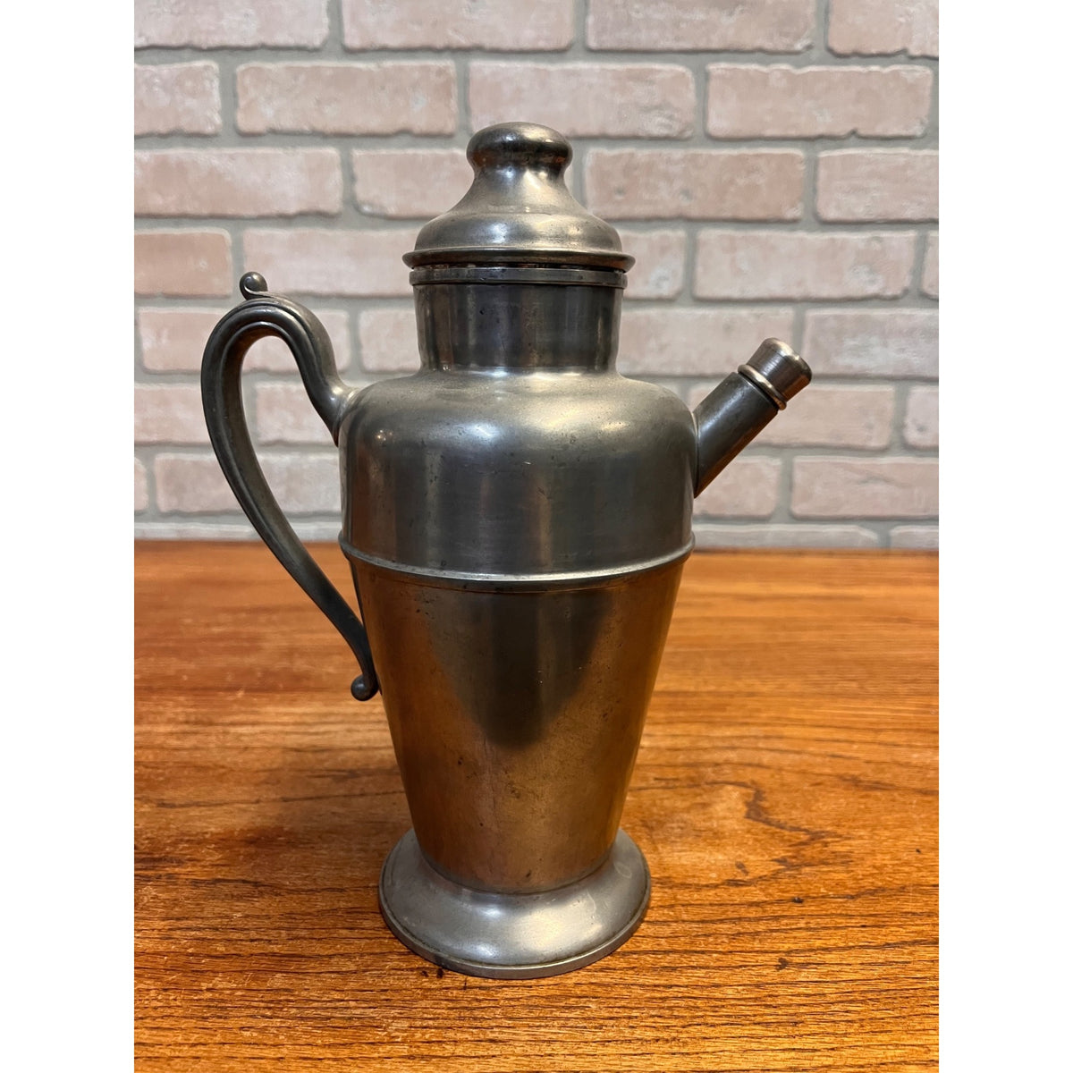 Vintage Glastonbury Silver Co. New England Pewter Cocktail Shaker Mixer Pitcher