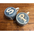 Vintage Currier & Ives Royal China Salt & Pepper Shakers Horse & Buggy