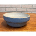 Antique Roseville Venetian Light Blue Stoneware Mixing Bowl 7" Early Primitive