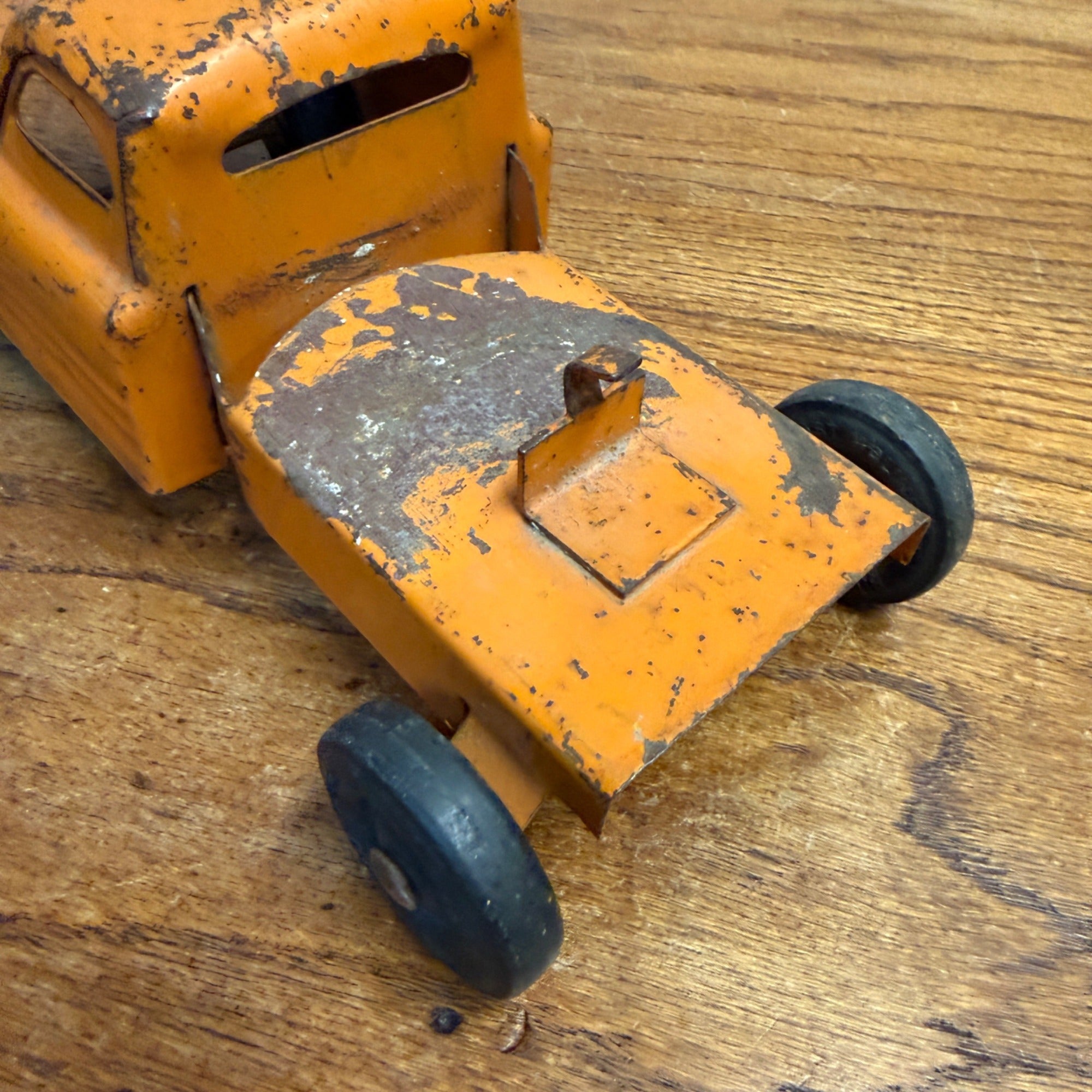 Vintage Buddy L Pressed Steel Shell Oil Truck or Dump Truck -- Semi Cab Only