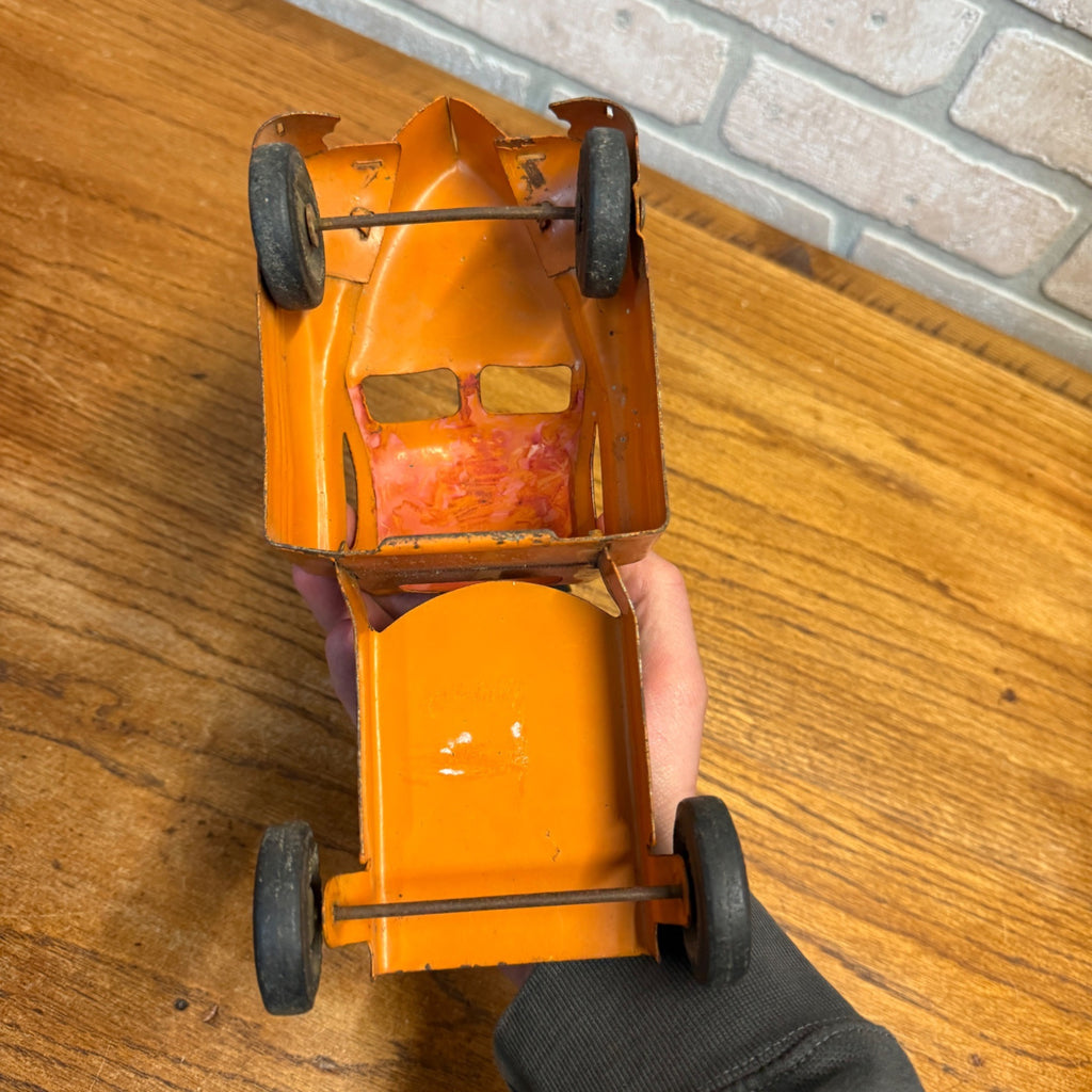 Vintage Buddy L Pressed Steel Shell Oil Truck or Dump Truck -- Semi Cab Only