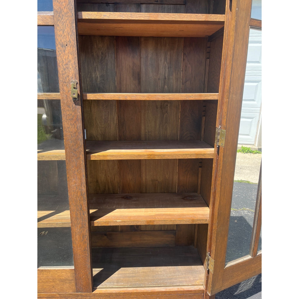 Arts & Crafts Mission Oak Bookcase Cabinet Quarter Sawn Oak Wisconsin Made