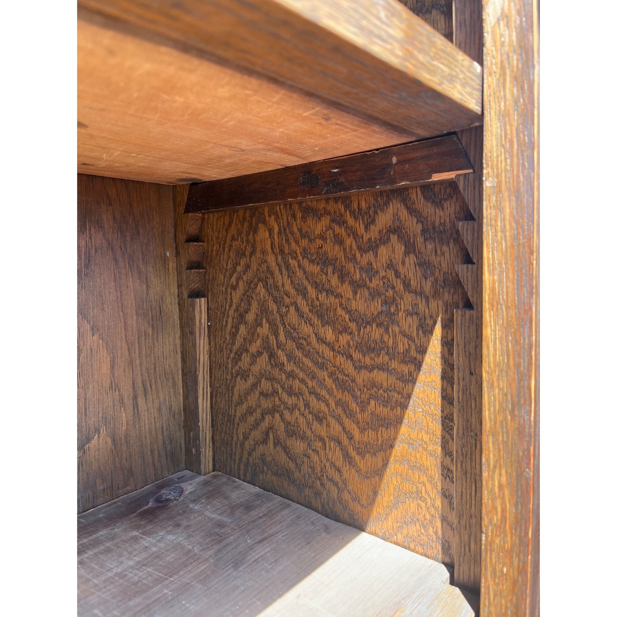 Arts & Crafts Mission Oak Bookcase Cabinet Quarter Sawn Oak Wisconsin Made