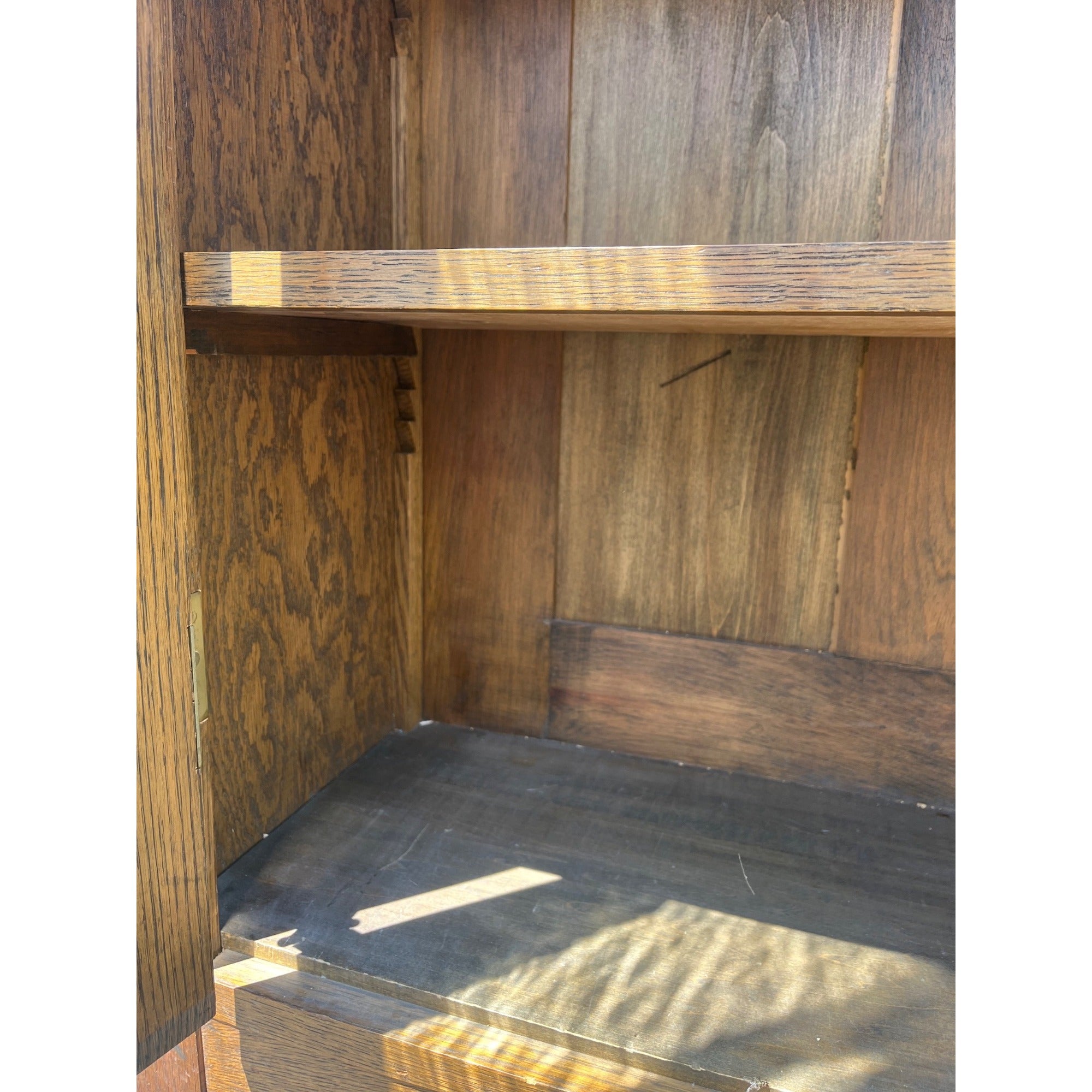 Arts & Crafts Mission Oak Bookcase Cabinet Quarter Sawn Oak Wisconsin Made