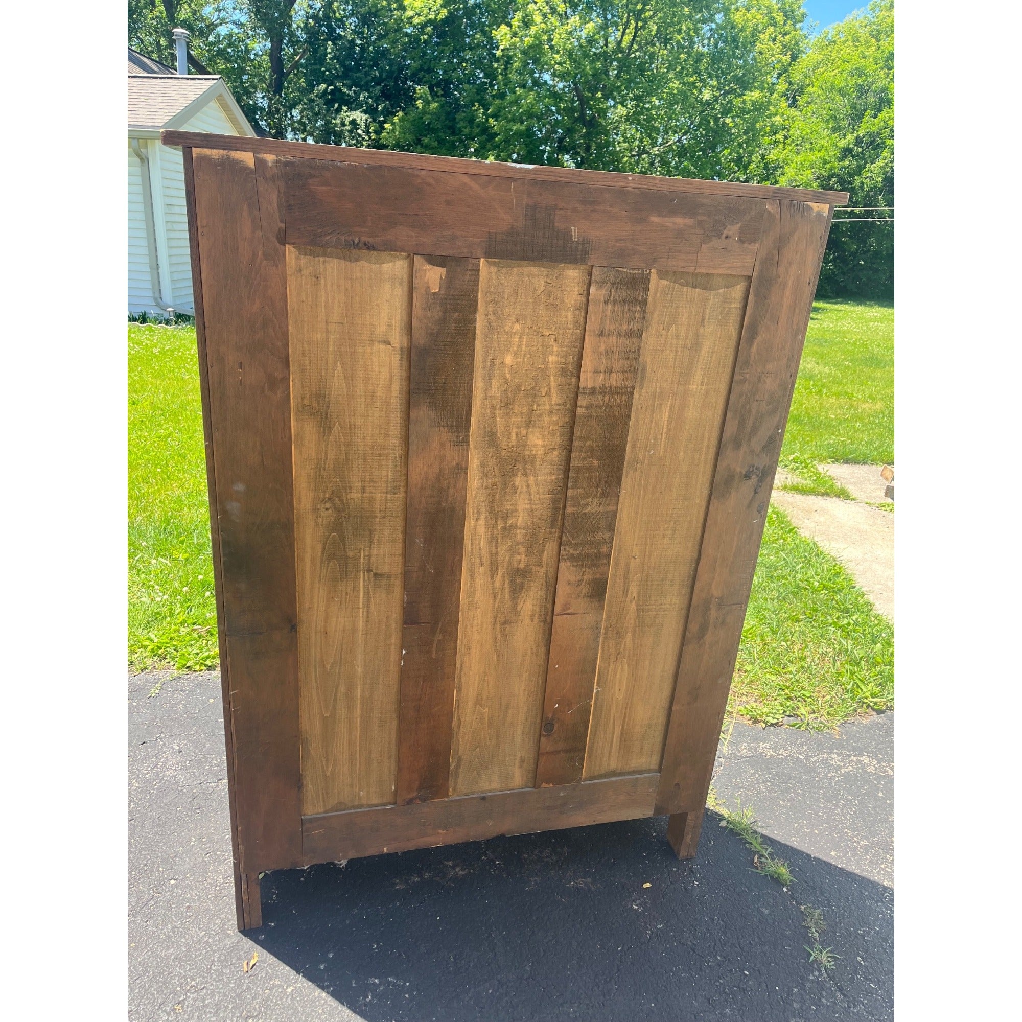 Arts & Crafts Mission Oak Bookcase Cabinet Quarter Sawn Oak Wisconsin Made