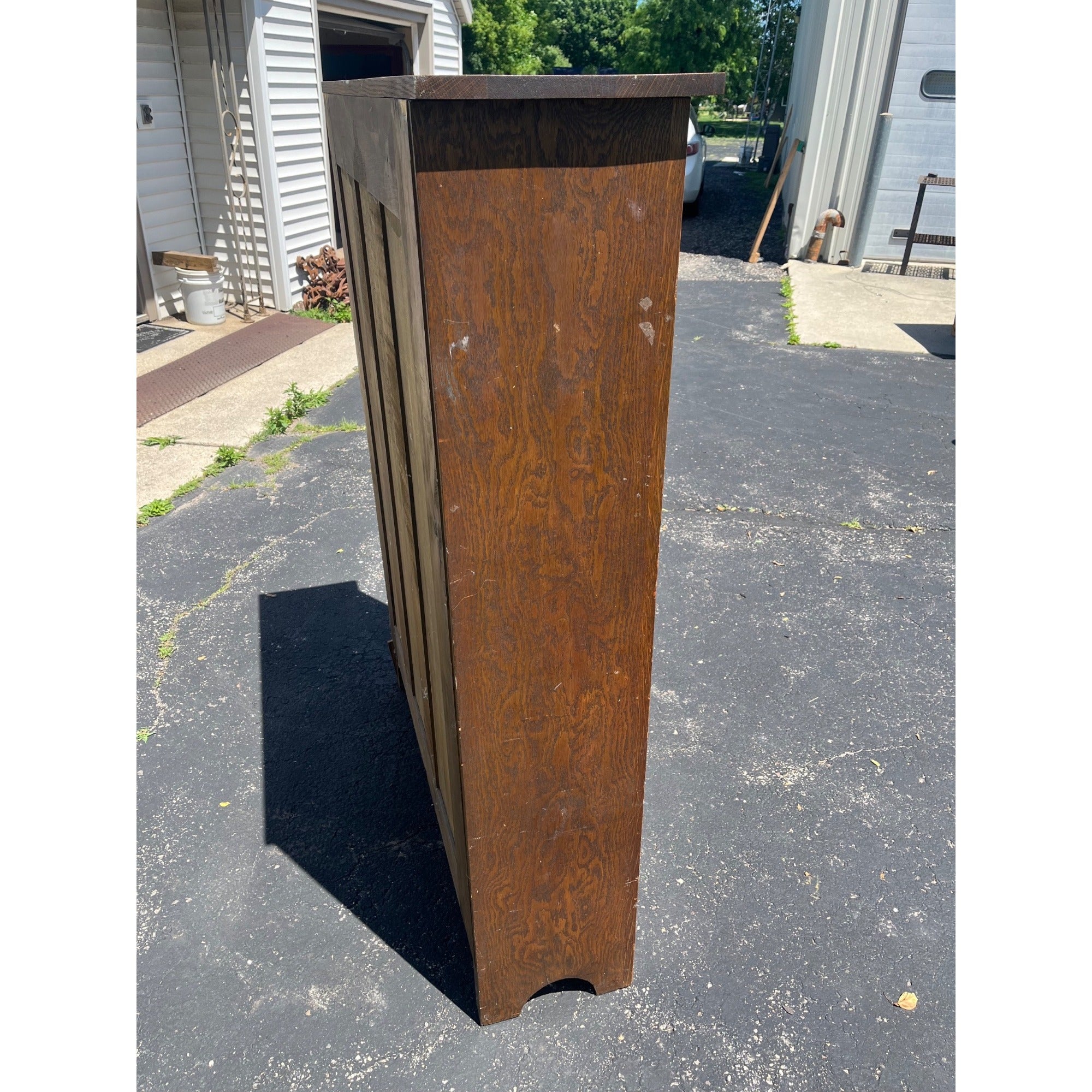 Arts & Crafts Mission Oak Bookcase Cabinet Quarter Sawn Oak Wisconsin Made