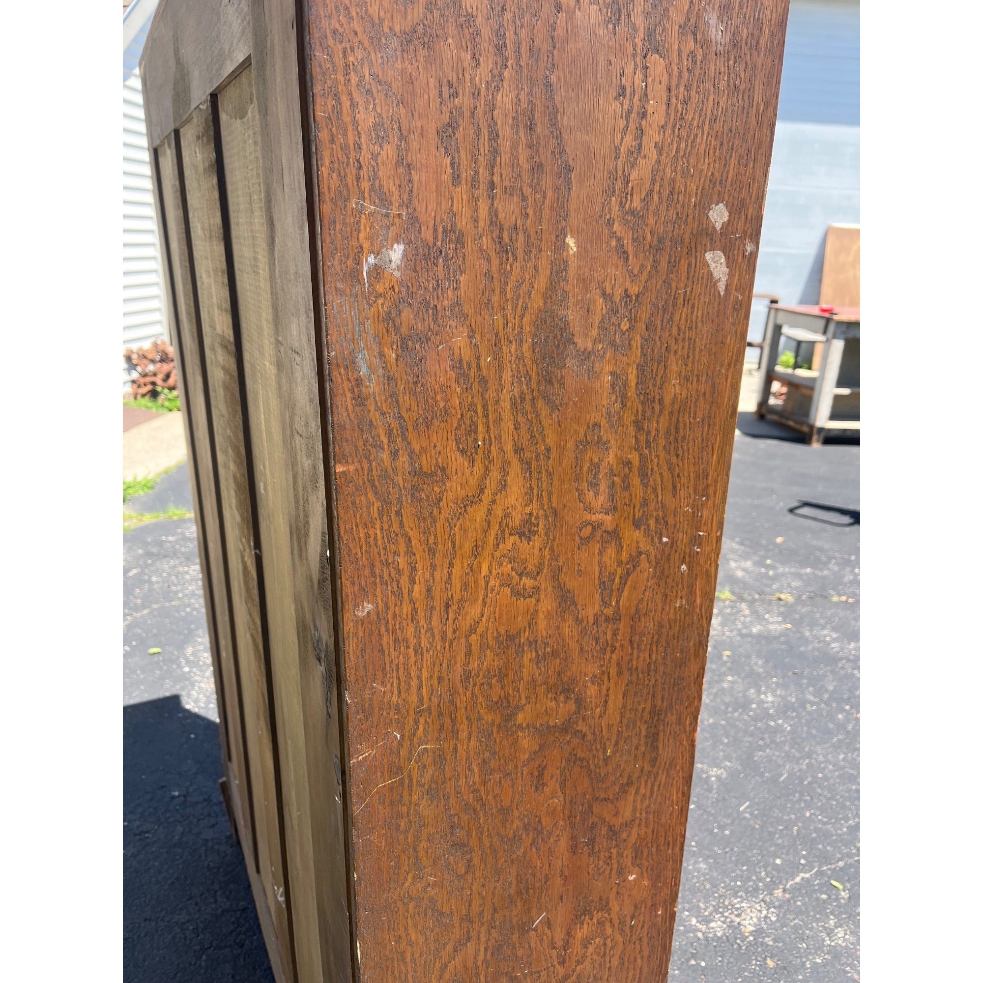 Arts & Crafts Mission Oak Bookcase Cabinet Quarter Sawn Oak Wisconsin Made