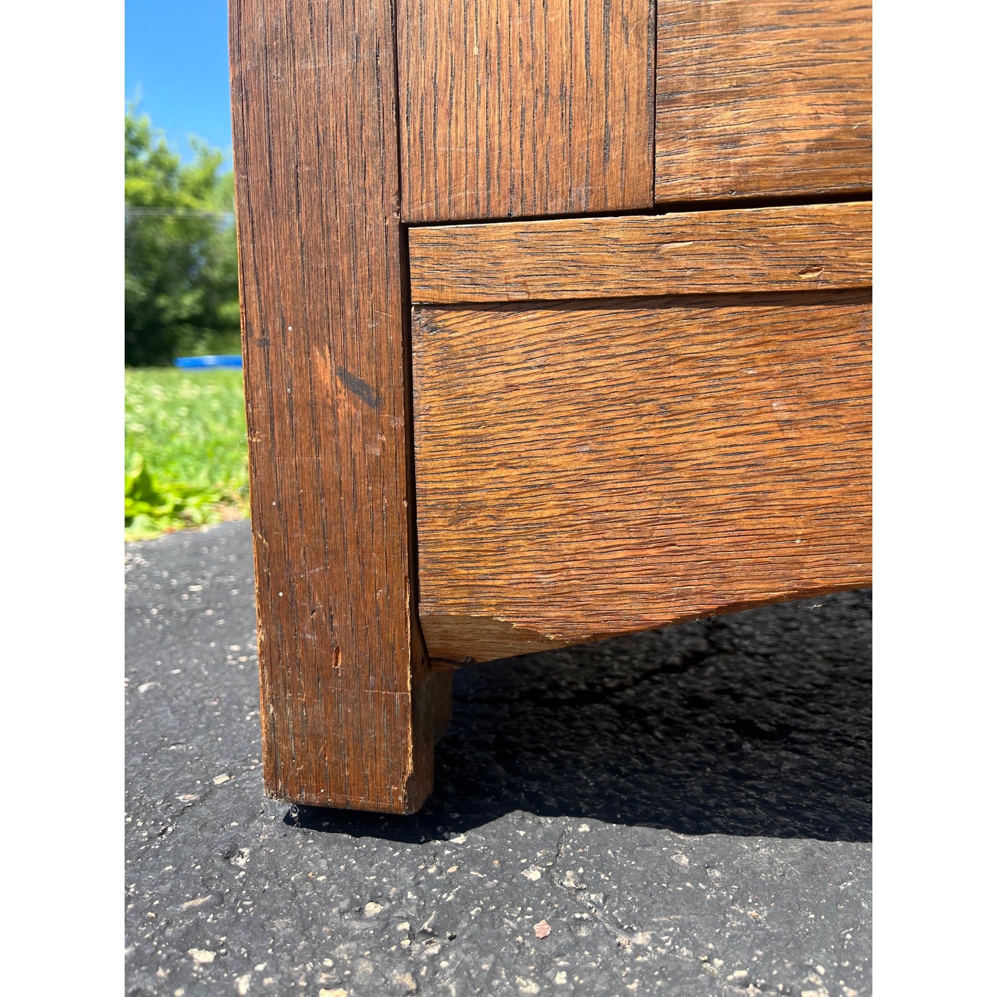 Arts & Crafts Mission Oak Bookcase Cabinet Quarter Sawn Oak Wisconsin Made