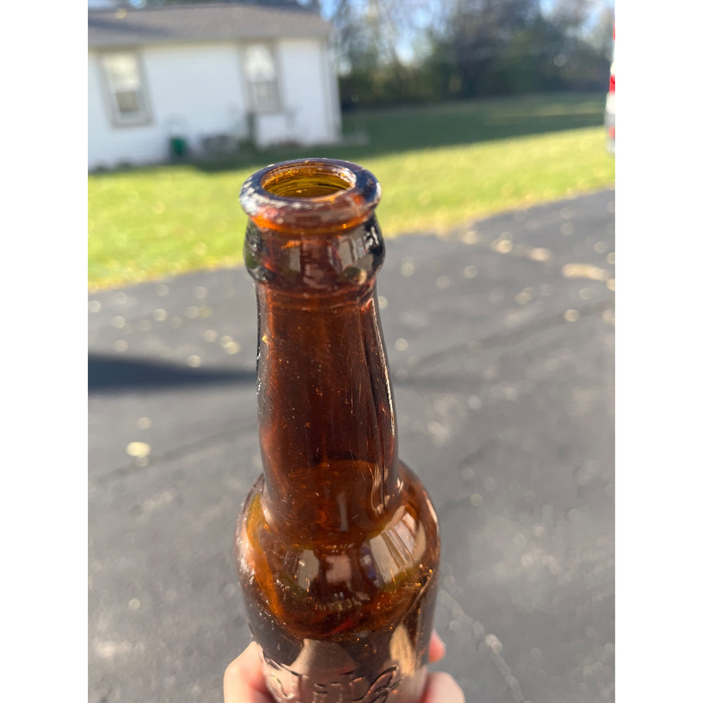 Pre-Pro Schlitz Brewing Company Milwaukee Vintage Amber Brown Beer Bottle Wis