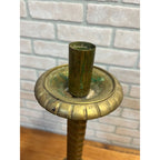 Vintage Large 26" Brass Barley Twist Candlestick Holder Religious Altar Colonial