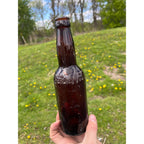 Vintage Berlin Wis. Brew Co. Beer Bottle Amber Brown Embossed 1920s