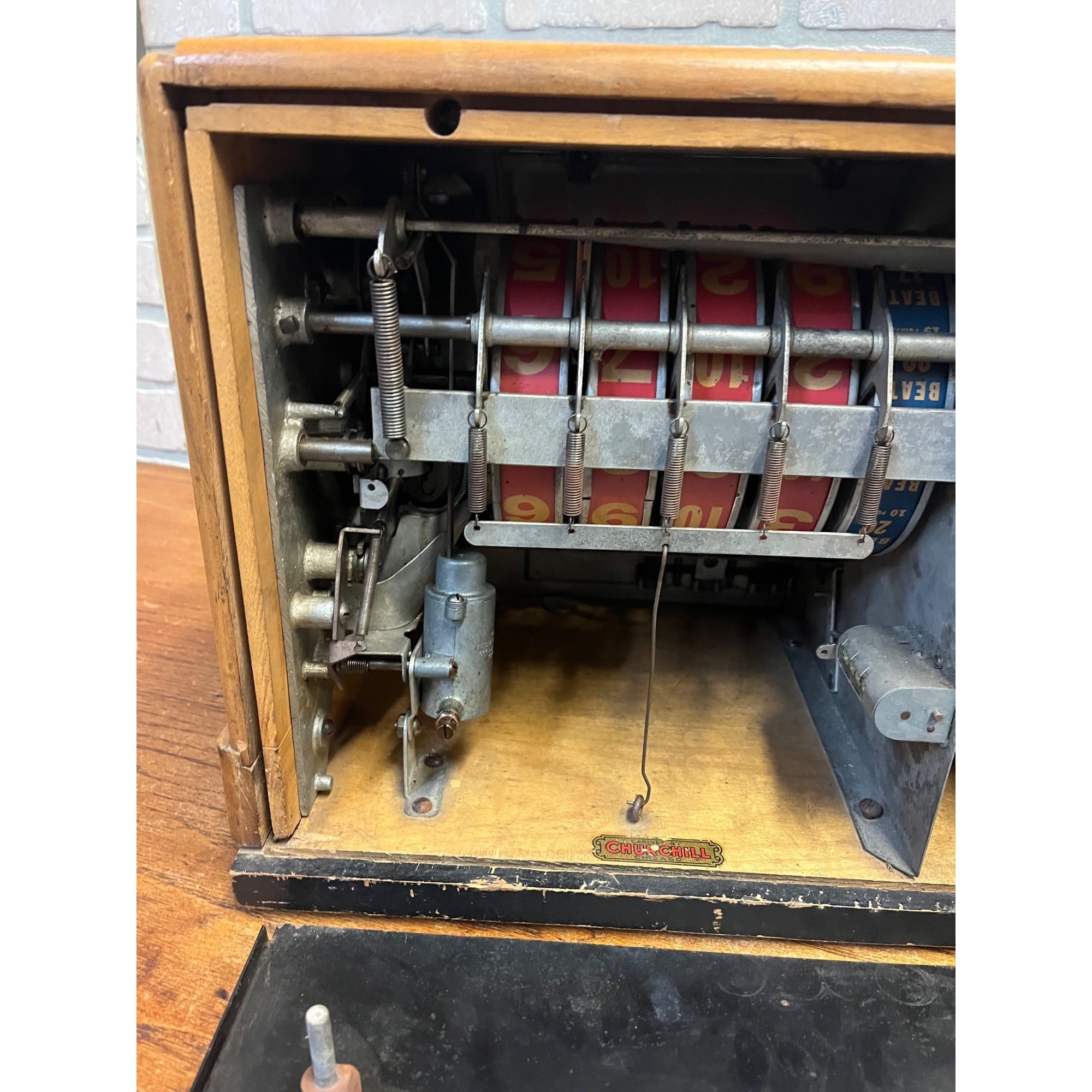 Vintage Groetchen 21 Twenty-One Coin-Op Trade Stimulator Blackjack Slot Machine