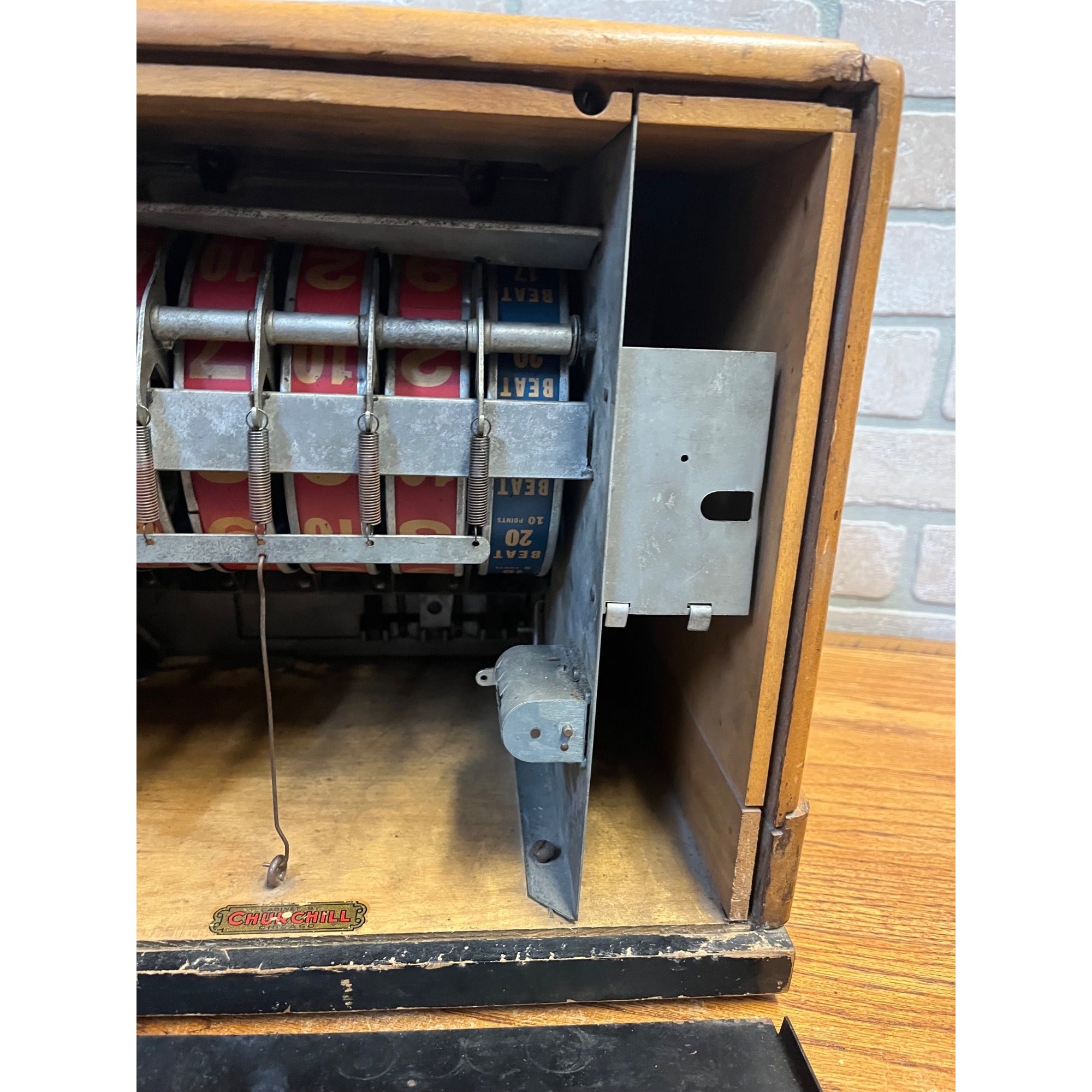 Vintage Groetchen 21 Twenty-One Coin-Op Trade Stimulator Blackjack Slot Machine