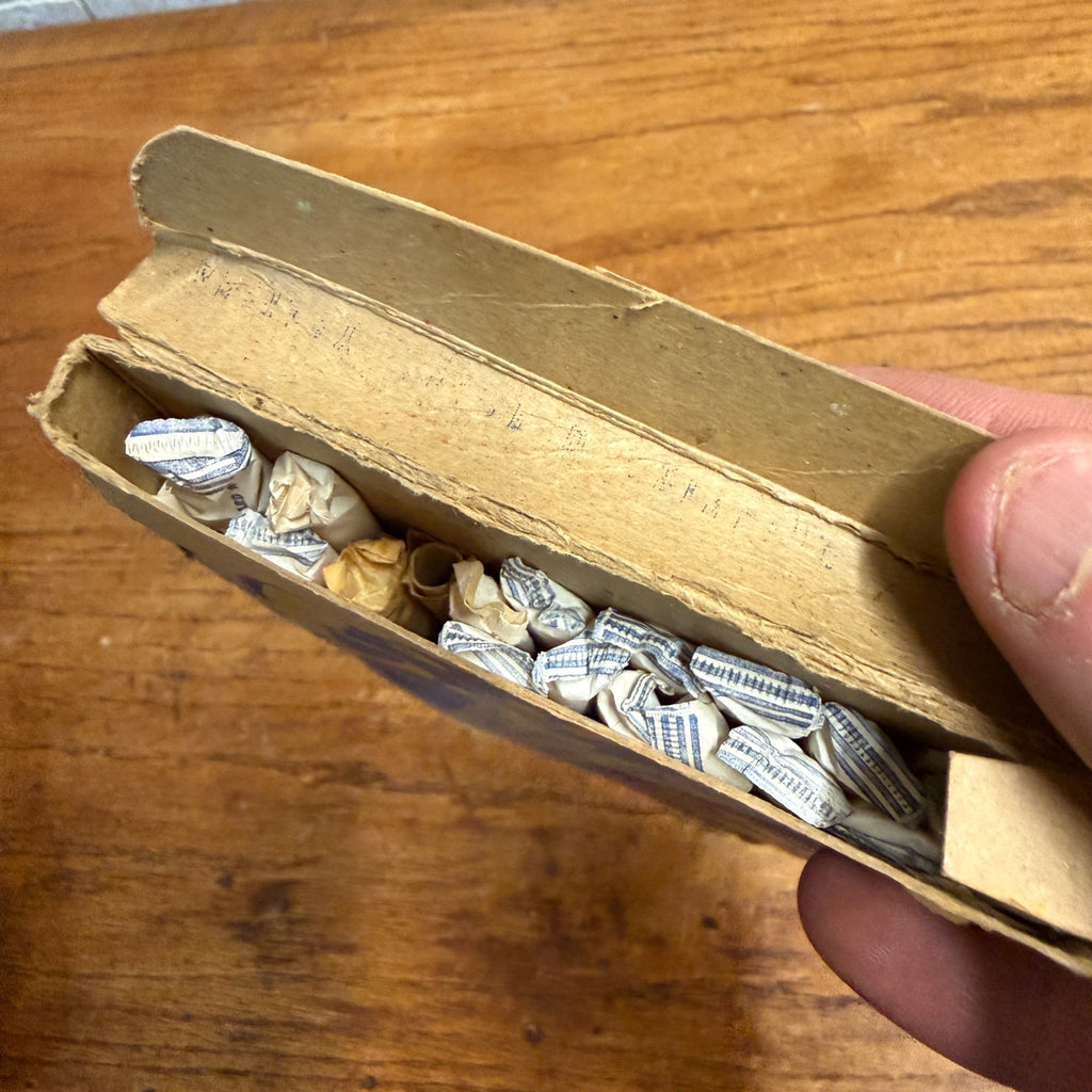 Vintage 1930s Sani-Sip Drinking Straws Advertising Box w/ Straws National Soda