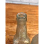 Pre-Prohibition Fred Miller Embossed Aqua Beer Bottles Milwaukee Wis WI Brewing Co.
